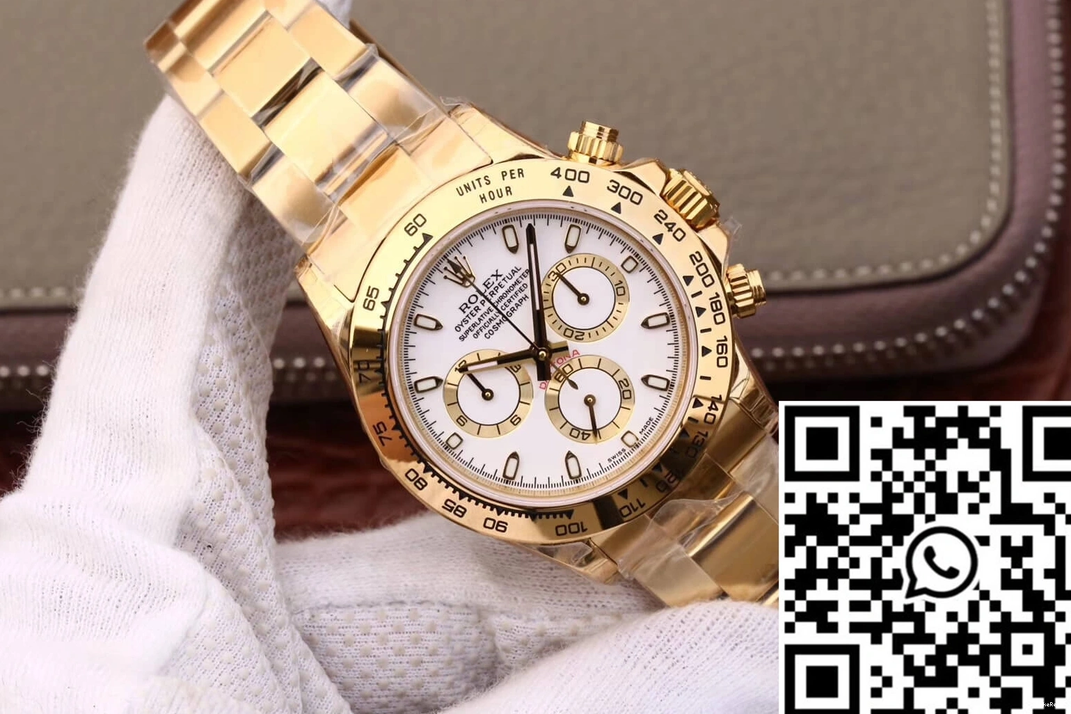 Yellow Rolex JH Cosmograph Gold Factory White M116508-0001 Daytona Dial 0809